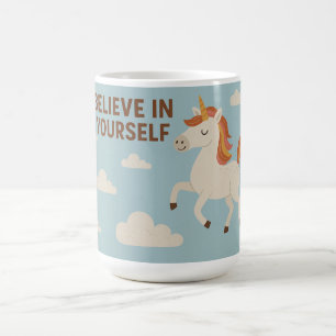 Mug Croyez en vous-même - Cute Unicorn Motivation Desi