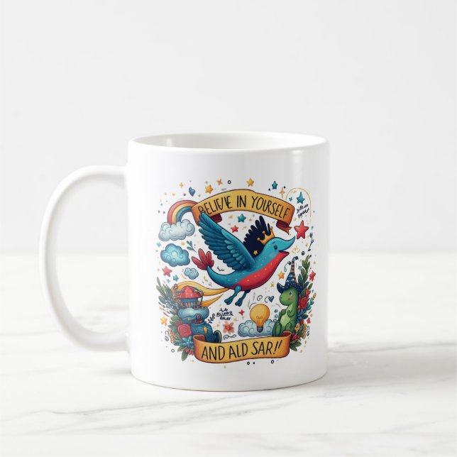 Mug Croyez en vous-même et aimez - Motivationnel (Gauche)