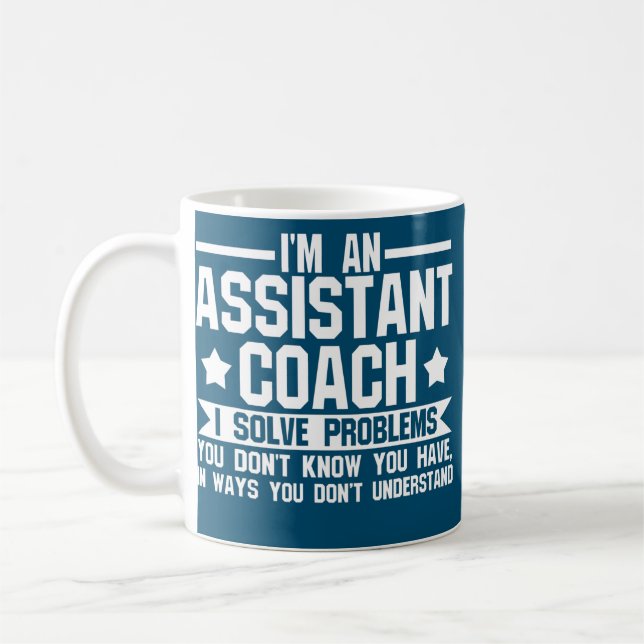 Mug Croyez-moi Je suis entraîneur adjoint Coach jeu d' (Gauche)