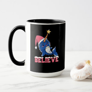 Mug Croyez Narwhal Noël Fée Lumières