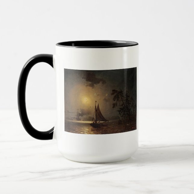 Mug Cru de nuit de lune de nocturne-voyage de Marcus (Gauche)