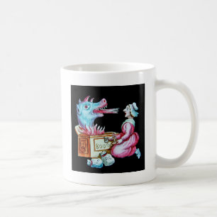 Mug Cru de respiration de dragon de femme et de feu