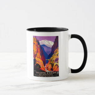Mug Cru PosterEurope de Cote d'Azur de La