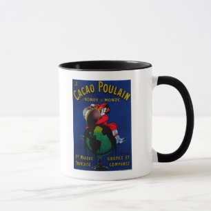 Mug Cru PosterEurope de Poulain de cacao