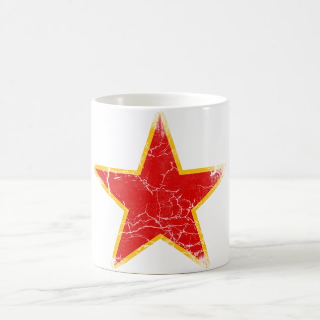 Mug Cru rouge communiste d'étoile (Centre)