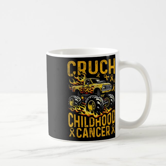 Mug Crush Childhood Cancer Awareness Monster Truck &am (Droite)