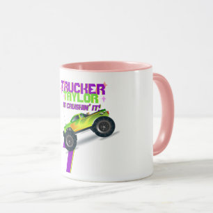 Mug Crusher It MONSTER TRUCK ROSE NOM D'ÂGE Anniversai