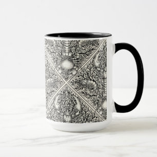 Mug Crustacéen en noir et blanc naturel
