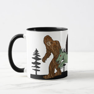 Mug Cryptid, OVNI, Big Foot, Chupacabra, Alien Mothman