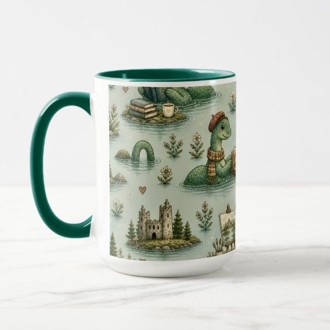 Mug Cryptides confortables Nessie Monstre du Loch Ness (Gauche)