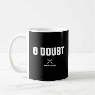 Mug Crypto de mème XRP Crypto crypto 0 devis de doute