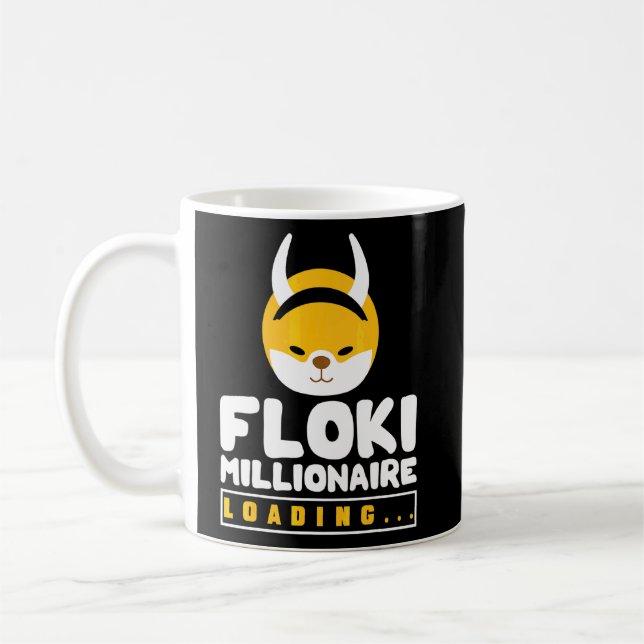 Mug Cryptomonnaie Hommes Femmes Floki Crypto Million (Gauche)