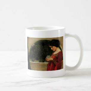 Mug Crystal Ball Woman Waterhouse Peinture