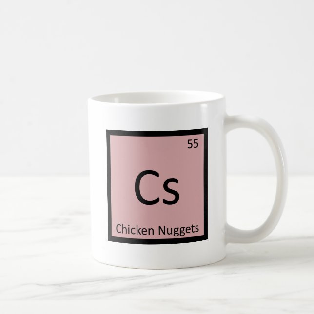 Mug Cs - Apéritif de nuggets de poulet Symbole de la c (Droite)