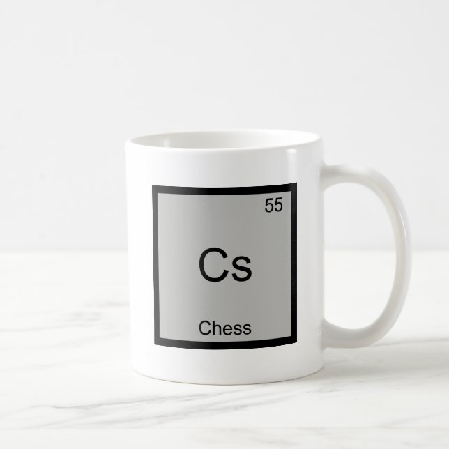 Mug Cs - Chess Funny Chimie Élément Symbole T-shirt (Droite)