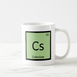 Mug Cs - symbole de Tableau périodique de chimie de