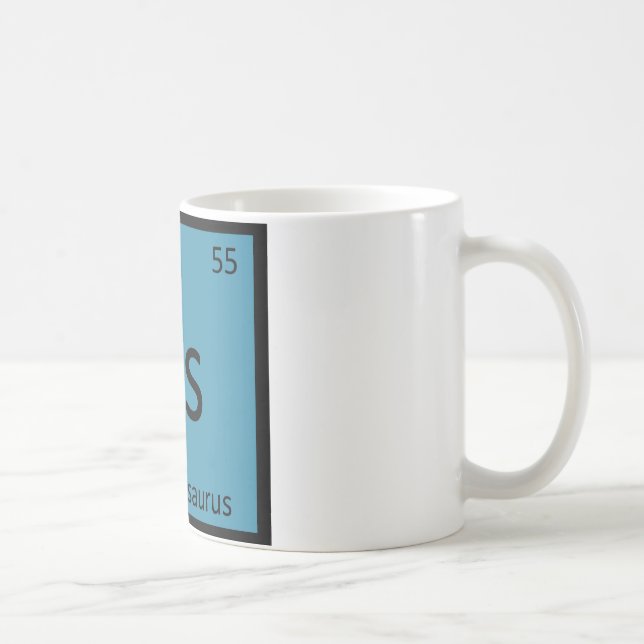 Mug Cs - Symbole d'élément de dinosaure Champosaurus (Droite)