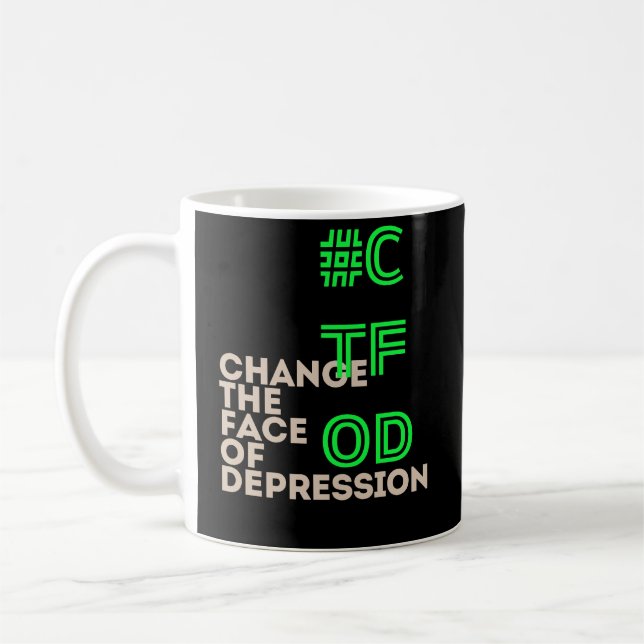 Mug CTFOD Changer le visage de la dépression Neon Blac (Gauche)