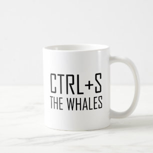 Mug CTRL + S Les baleines (Sauver les baleines)