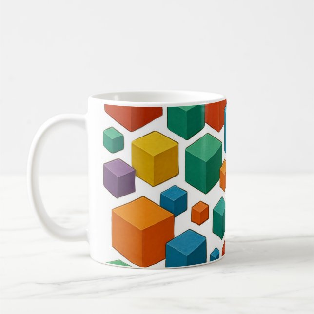 Mug Cube Blanc (Gauche)