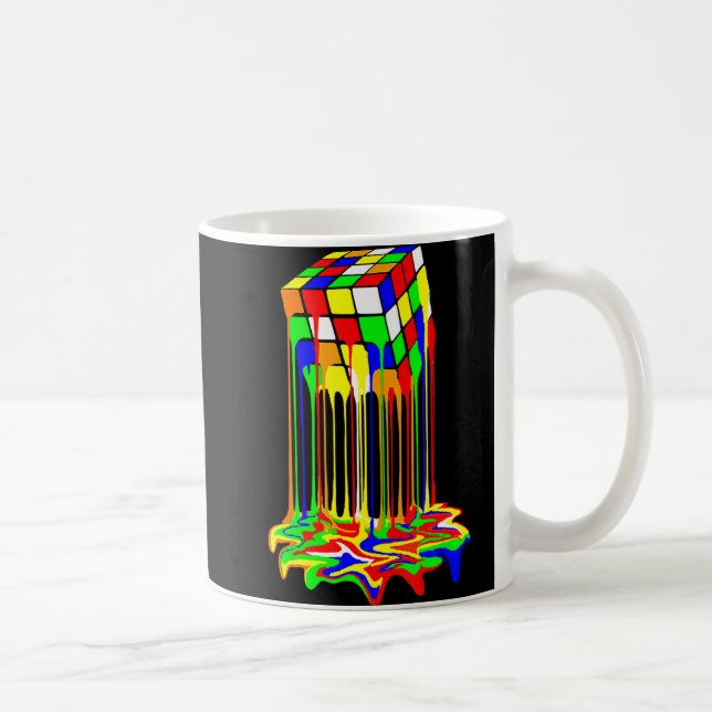 Mug cube coloré impressionnant graphique (Droite)