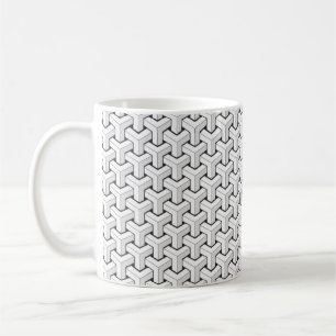 Mug Cubes Abstraits Isométriques Y en forme de cool