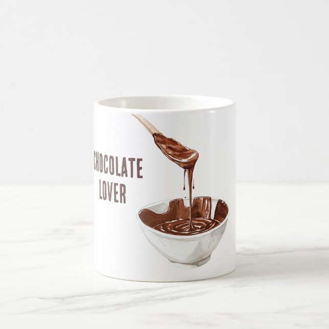 Mug Cuillère Bol Amoureux de Chocolat (Centre)