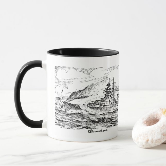 Mug cuirassé Bismarck (Avec donut)