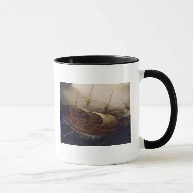 Mug Cuirassé néerlandais dans une tempête (Droite)