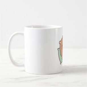 Mug Cuisine Brown Ours Manger Champignons Pizza