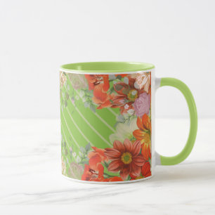 Mug Cuisine florale rustique élégante