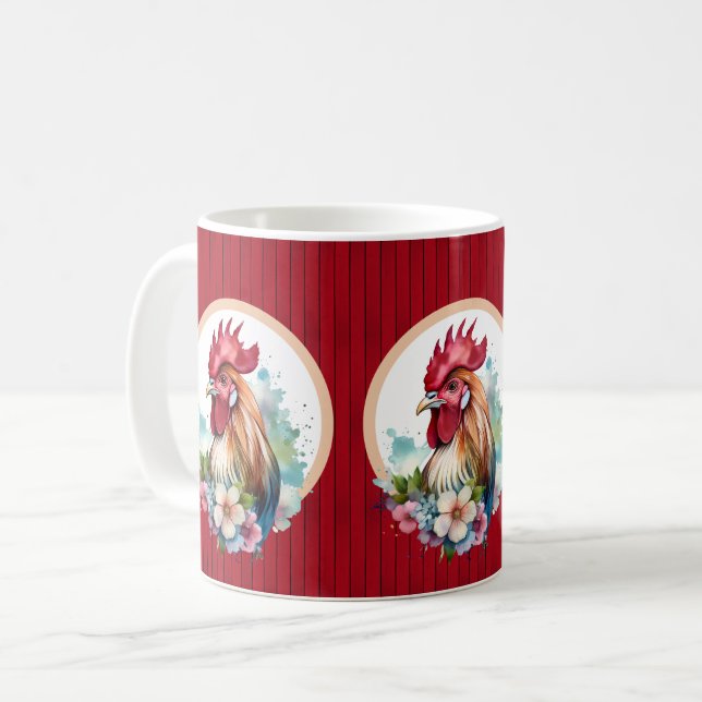 Mug Cuisine pour les amateurs de coq (Devant gauche)