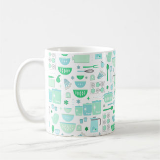 Mug Cuisine Rétro Menthe et Sarcelle