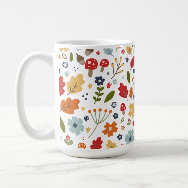 Mug Cuisine Thanksgiving Diner Couleurs d'automne (Gauche)