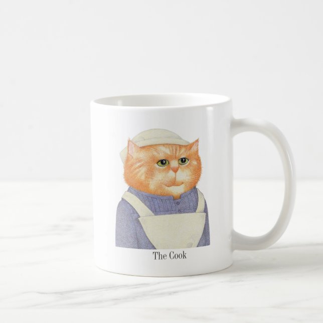 Mug CUISINER la bouillie blanche CAT + texte (Droite)