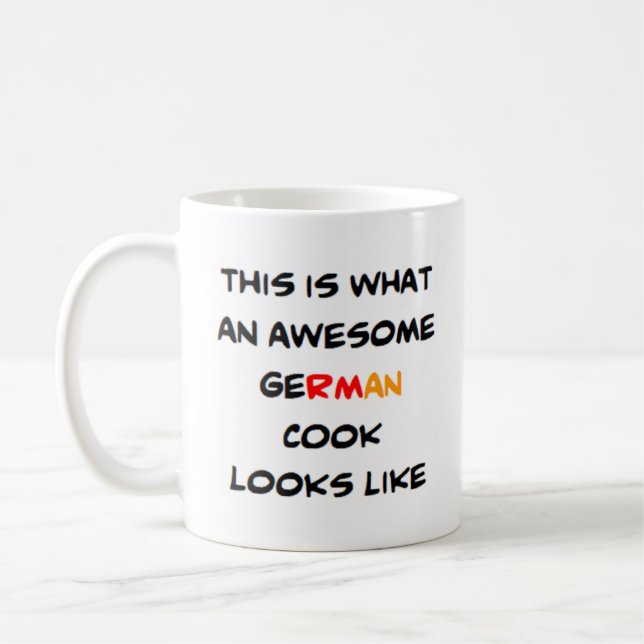 Mug cuisinier allemand, génial (Gauche)