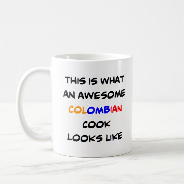 Mug cuisinier colombien, génial (Gauche)