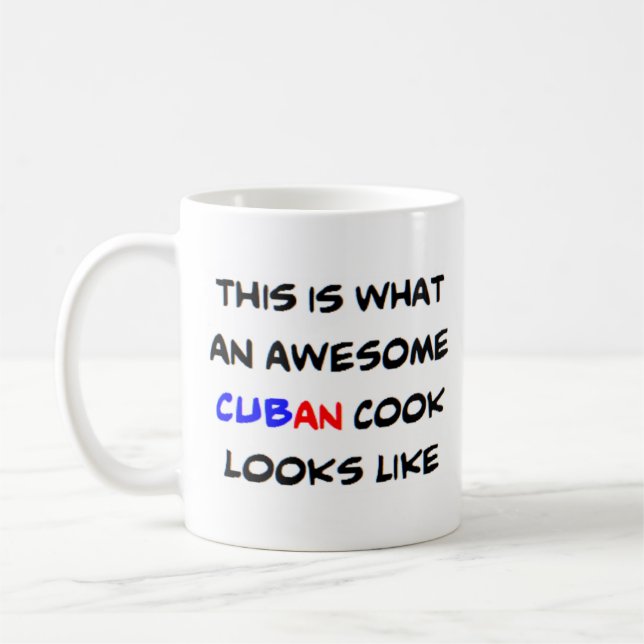 Mug cuisinier cubain, génial (Gauche)