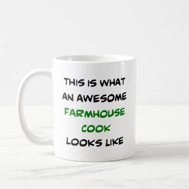 Mug cuisinier de ferme, génial (Gauche)