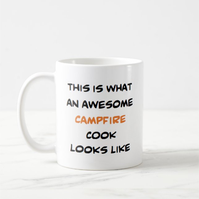 Mug cuisinier de feu de camp, génial (Gauche)