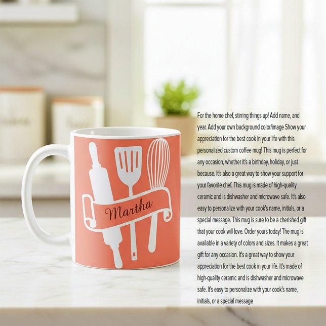 Mug Cuisinière personnalisée (Créateur téléchargé)