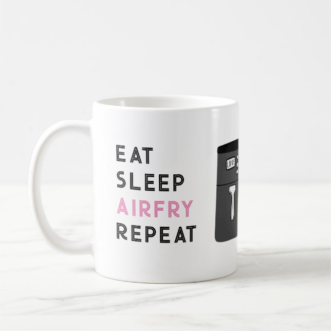 Mug Cuisiniers Mangent Sleep Airfry Répéter (Gauche)