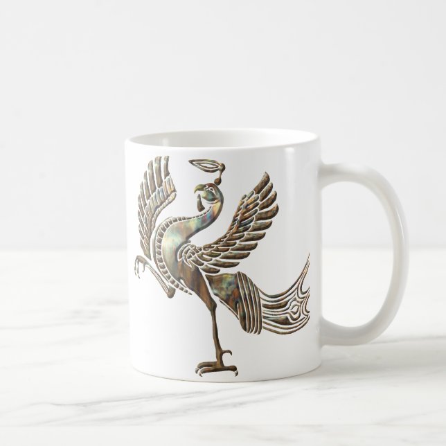 Mug Cuiveau chauffé par l'oiseau rouge (Droite)