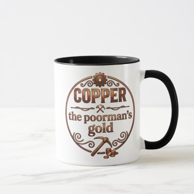 Mug Cuivre L'or du pauvre (Droite)