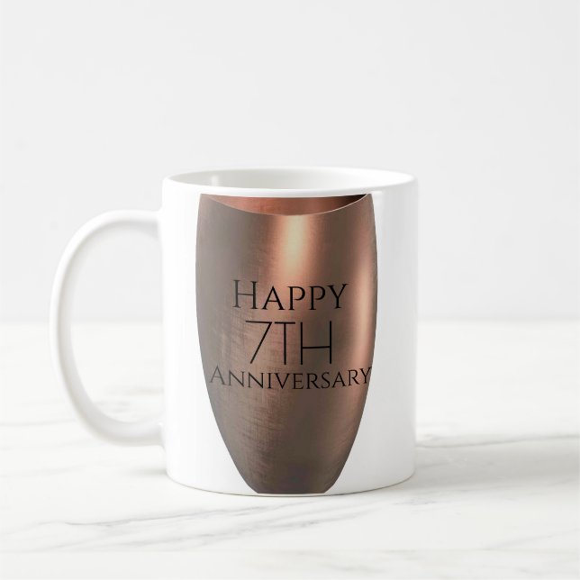 Mug Cuivre Traditionnel 7e Anniversaire (Gauche)