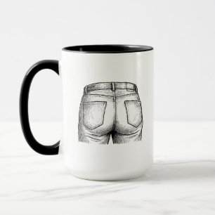 Mug Cul sec ! Cadeau drôle d'éléphant blanc Noël