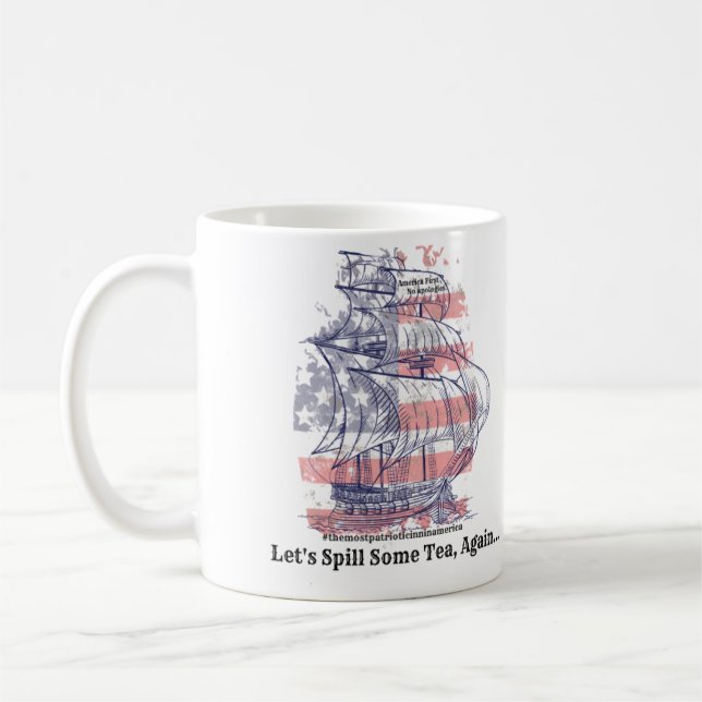 Mug Culpepper Inn Déverse un peu de thé Patriot Amériq (Gauche)