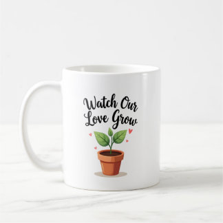 Mug Cultiver l'amour avec le design Plante de coeur