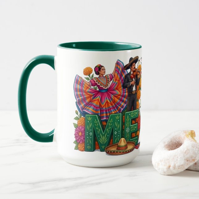 Mug Culture mexicaine - Tradition, fierté et folklore (Avec donut)