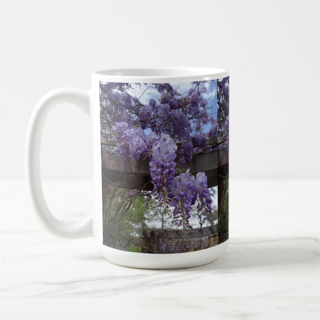Mug Cup with wisteria vine (Gauche)